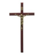 Krzyż wiszący 12 cm drewno wiśnia 