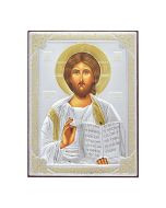 Ikona srebrna Jezus Pantokrator 13x18 cm 31181OROA