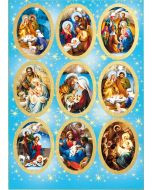 Naklejki religijne Boże Narodzenie złocone