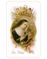 Obrazek Święta Rita z modlitwą  