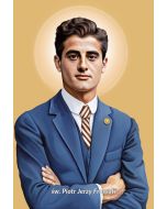 Obrazek Święty Piotr Jerzy Frassati z modlitwą  