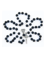 Różaniec Maryjny z kamienia półszlachetnego Lawa