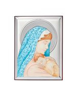 Obrazek Srebrny Matka Boska z dzieciątkiem 31134CER 19x26 cm