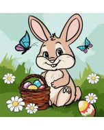 Malowanie po numerach - Koszyk wielkanocny 30x30cm