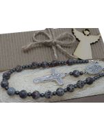 Różaniec do samochodu na lusterko samochodowe w pudełku JASPIS 9178 