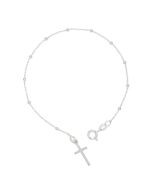 Bransoletka różańcowa na rękę, dziesiątka, kulka 2 mm, srebro pr. 925 BRP04