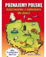 Poznajemy Polskę. Kolorowanka z naklejkami dla dzieci