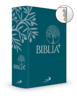 Biblia Plus Pismo Święte czytane metodą skrutacji -  oprawa twarda turkusowa z paginatorami 