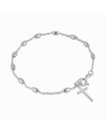 Bransoletka różańcowa na rękę, dziesiątka 2,6 mm, ok. 2,2 g srebro pr. 925 BRP42