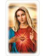 Obrazek święty z modlitwą do Matki Bożej - Serce Maryi