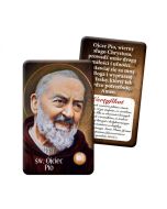 Karta św. Ojciec Pio z relikwiami III stopnia