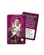 Karta św. Rita z relikwiami III stopnia