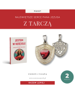 Zestaw Najświętsze Serce Pana Jezusa (książka + medalik tarcza)