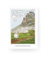 Pocztówka z kolorowanką - Nie zawali się dom