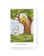 Pocztówka z kolorowanką - Twoje słowa są słodkie