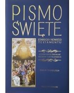 Biblia Tysiąclecia Pismo Święte Starego i Nowego Testamentu ilustrowane obrazami z Muzeów Watykańskich (granatowa)