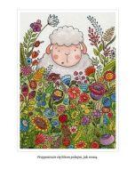 Pocztówka z kolorowanką - Przypatrzcie się liliom