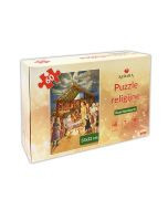 Puzzle religijne - Boże Narodzenie Szopka Betlejemska 33x22 cm