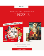 Puzzle i książka o Świętym Mikołaju