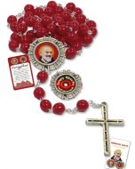 Różaniec św. Ojca Pio z relikwiami III stopnia