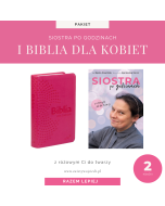 Siostra po godzinach + Biblia dla kobiet (malinowa)