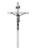 Krzyż wiszący 14x6,5 cm nikiel 