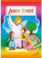 Kolorowanka z naklejkami. Anioł Stróż