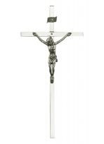 Krzyż wiszący 18 cm nikiel