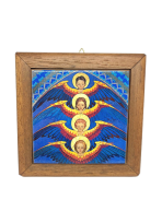 Płytka ceramiczna w ramce 13x13 cm. Anioły Fernando