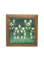 Płytka ceramiczna w ramce 13x13 cm. Lilie Fernando