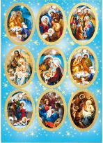 Naklejki religijne Boże Narodzenie złocone