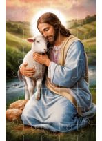 Puzzle religijne na Wielkanoc - Chrystus Dobry Pasterz