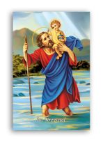 Obrazek Święty Krzysztof z modlitwą kierowcy