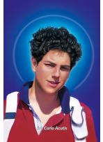 Obrazek Święty Carlo Acutis z modlitwą 10x15 cm 