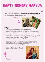 Maryja - karty memory dla dzieci starszych z SPE (PDF)