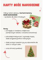 Boże Narodzenie - karty memory dla dzieci młodszych z SPE (PDF)