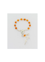 Różaniec dziesiątka Bursztyn