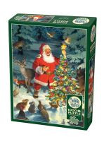 Puzzle 1000 Choinka Świętego Mikołaja Cobble Hill