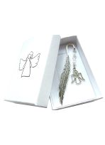 Zakładka do książki małe piórko z aniołkiem I Komunia Święta, Bierzmowanie