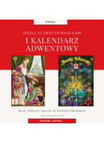 Boski Adwent i puzzle z Mikołajem (kalendarz adwentowy + puzzle)