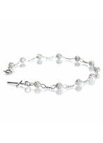 Bransoletka różańcowa na rękę, dziesiątka ażurowa, 3,0-3,4 g, srebro pr. 925 BRP01