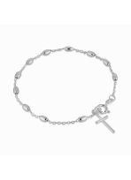 Bransoletka różańcowa na rękę, dziesiątka 2,6 mm, ok. 2,2 g srebro pr. 925 BRP42