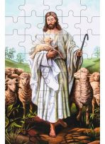Puzzle religijne na Wielkanoc - Chrystus Dobry Pasterz