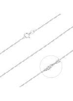 Łańcuszek srebrny pr. 925 singapur 1,6 mm LSN025