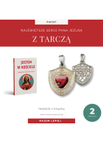 Zestaw Najświętsze Serce Pana Jezusa (książka + medalik tarcza)