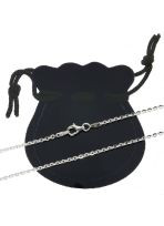 Łańcuszek srebrny pr. 925 ROLO DIAMENTOWANE 1,5 mm 42cm  ROLOEDGE040
