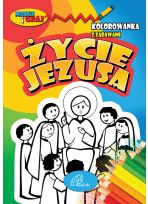 Kolorowanka z zabawami Życie Jezusa