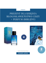 Prezent dla księdza książka Błogosławieństwo ciszy + perfum biblijny