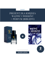 Prezent dla księdza książka Wątpić i wierzyć + perfum biblijny