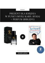 Prezent dla księdza książka W punkt + perfum biblijny
